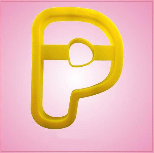 Yellow Letter P Cookie Cutter 