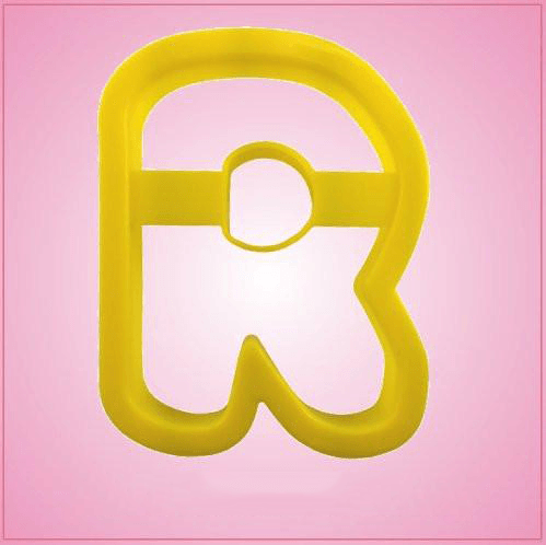 Yellow Letter R Cookie Cutter 