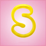 Yellow Letter S Cookie Cutter
