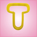 Yellow Letter T Cookie Cutter 