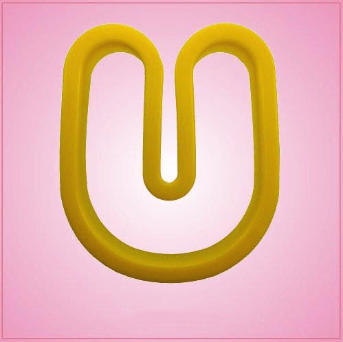 Yellow Letter U Cookie Cutter 