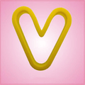 Yellow Letter V Cookie Cutter 