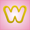 Yellow Letter W Cookie Cutter 