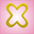 Yellow Letter X Cookie Cutter 