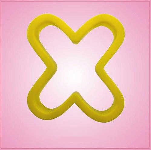 Yellow Letter X Cookie Cutter 