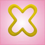 Yellow Letter X Cookie Cutter
