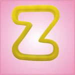 Yellow Letter Z Cookie Cutter