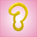 Yellow Question Mark Cookie Cutter 