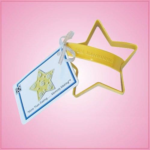 Yellow Star Cookie Cutter With Handle 